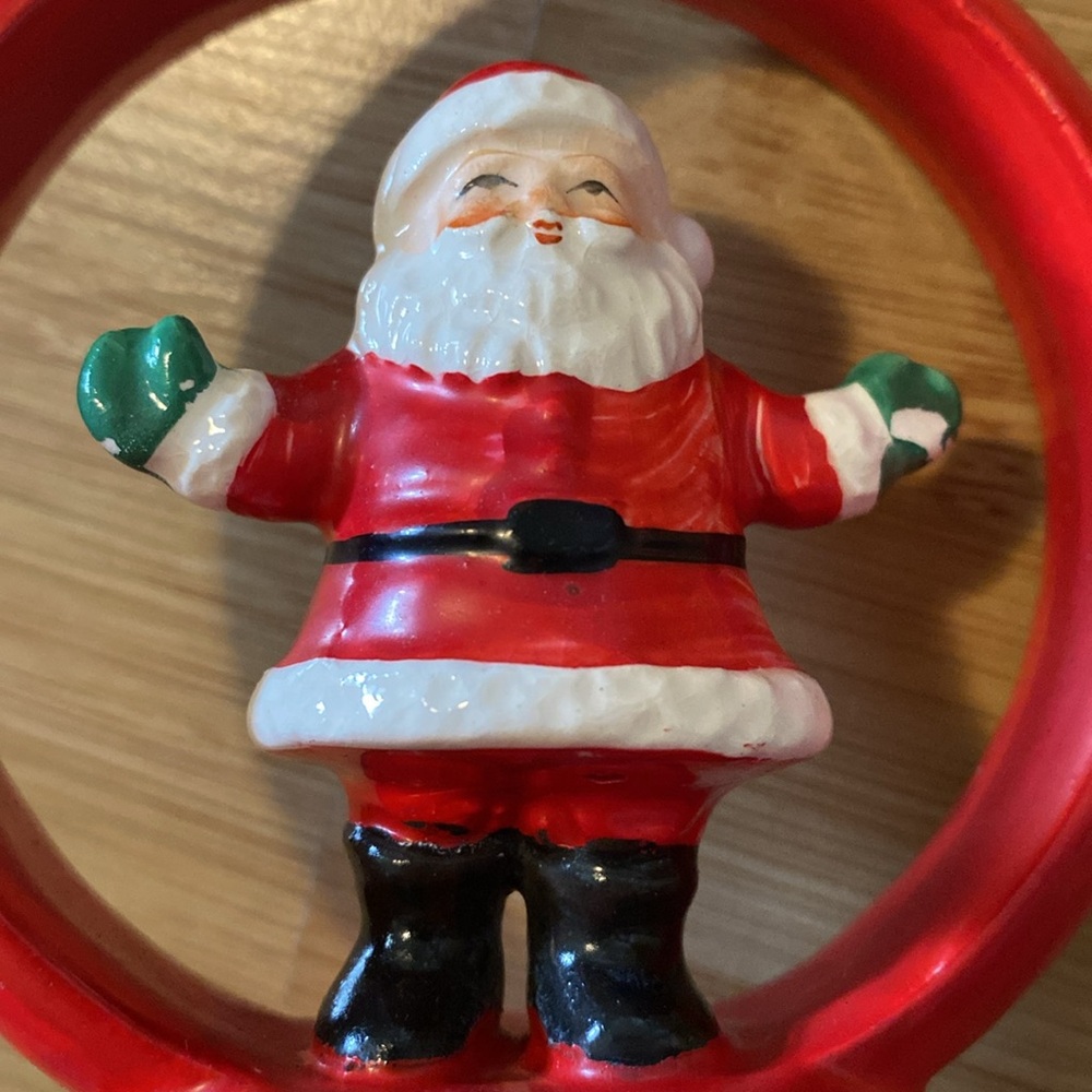 Vintage Santa Ceramic Candle Stick Holder - Picture 9 of 9